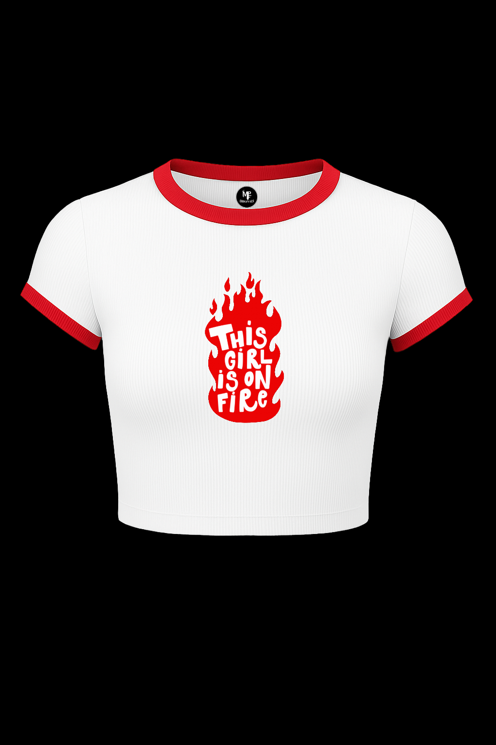 GIRL ON FIRE CROP TOP