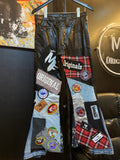 PATCHWORK LEATHER PANT